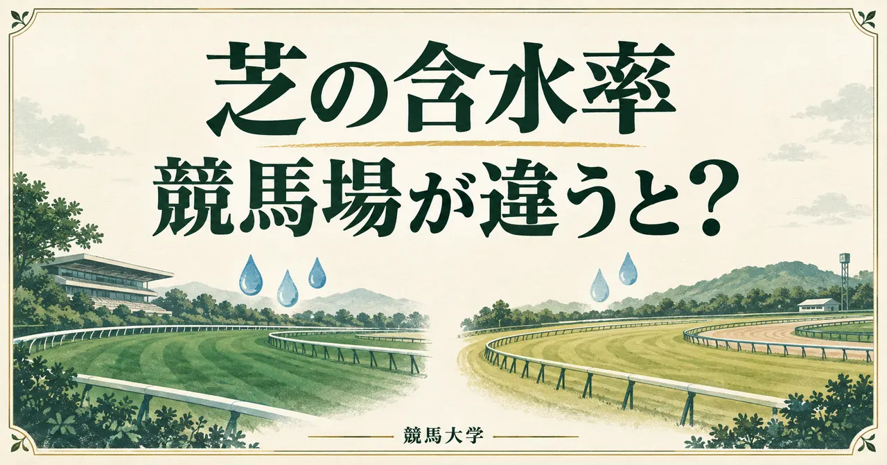 芝の含水率は競馬場をまたいで比べていい？東京と小倉で考える馬場の読み方