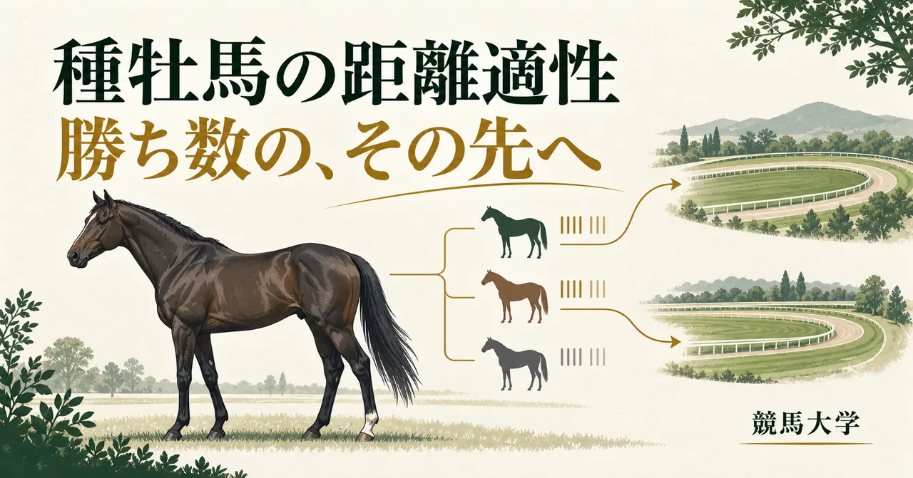 種牡馬の距離適性はどう読む？「2000mで12勝」の分母を確かめる