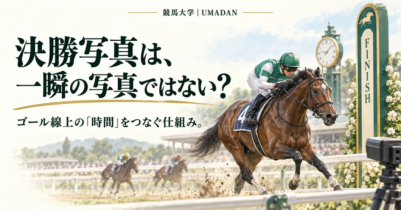 決勝写真は「一瞬の写真」ではない？ゴールを写す仕組み
