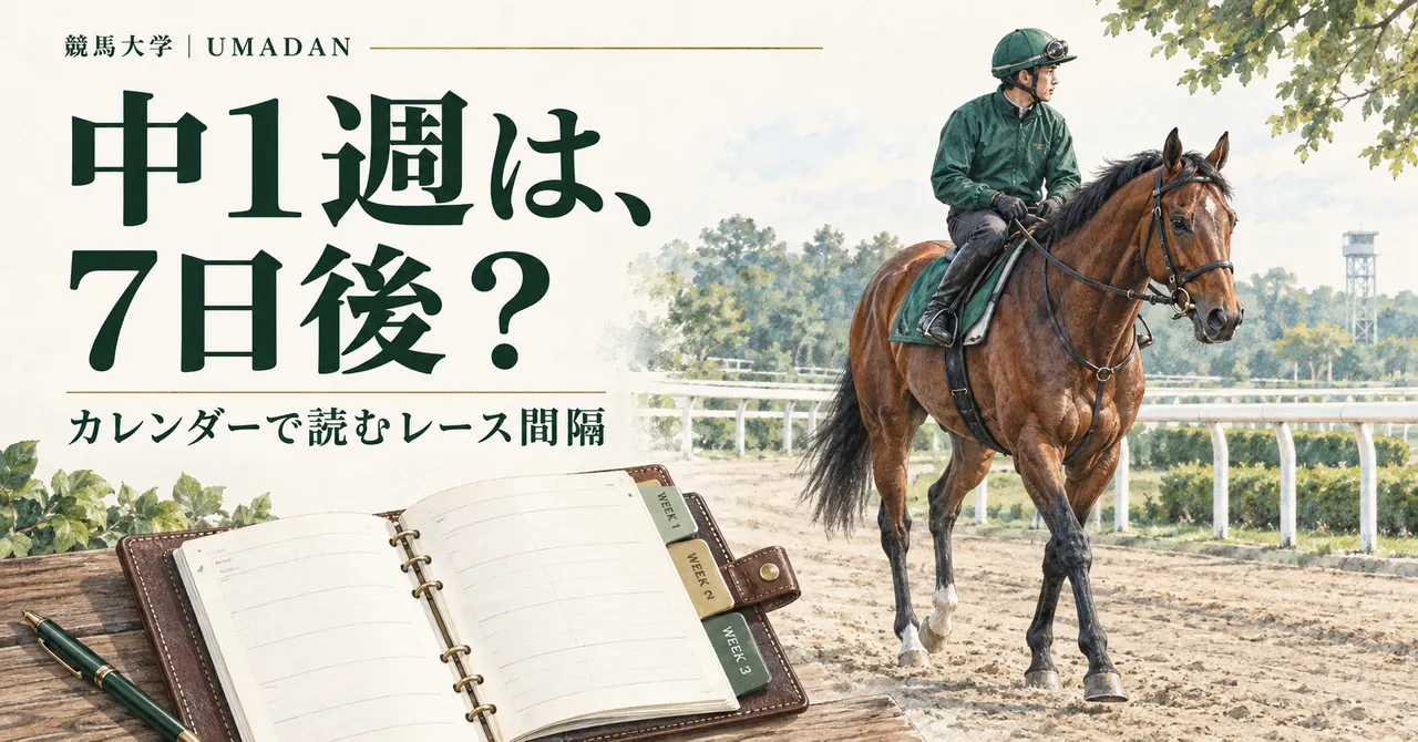 中1週は7日後？カレンダーで読むレース間隔